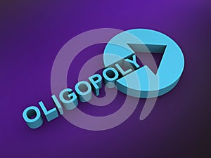 oligopoly word on purple