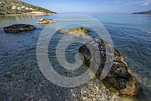 Olimpia Beach on Kefalonia Island Greece