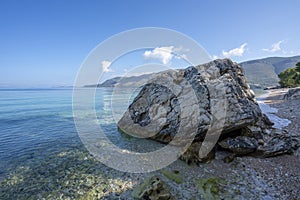 Olimpia Beach on Kefalonia Island Greece