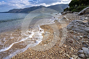 Olimpia Beach on Kefalonia Island Greece