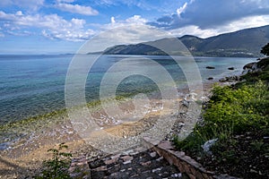 Olimpia Beach on Kefalonia Island Greece