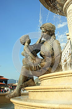 Olimpia bronze statue. Mother of Philip II. photo