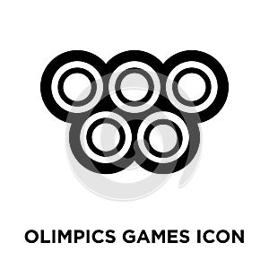 Olimpics games icon vector isolated on white background, logo co