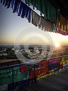 Olinda in PE Brazil at sunset