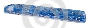 Olished kyanite crystal isolated