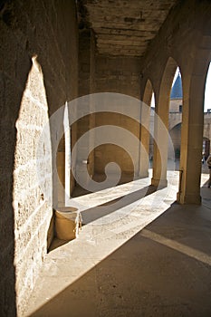 Olite castle portico