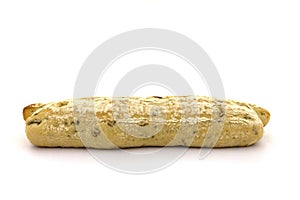 An olive baguette