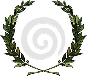 Olive branches wreath