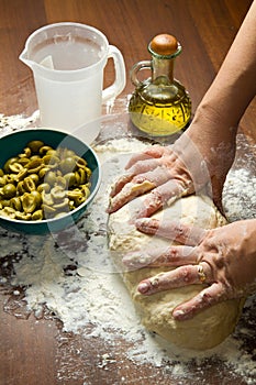 Olive bread homemade