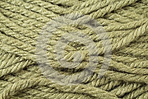 Olive Green Yarn Texture Close Up