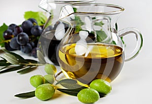 Olive oil and balsamic vinegar