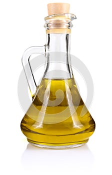 Olive oil in bottle