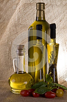 Olive oil bottles