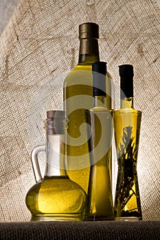 Olive oil bottles