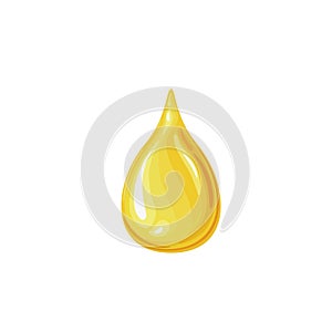 Olive oil drop or honey