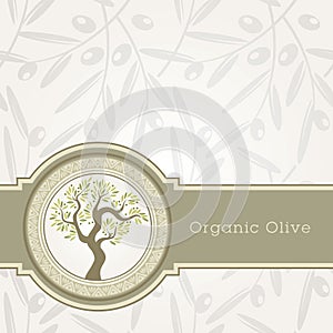Oliva olio etichetta modello 