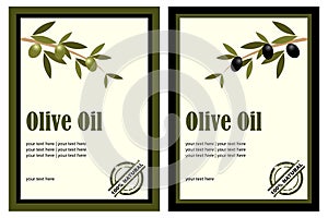 Olive oil labels