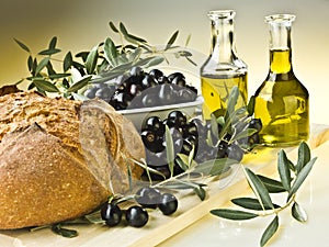 Oliva olio un oliva 