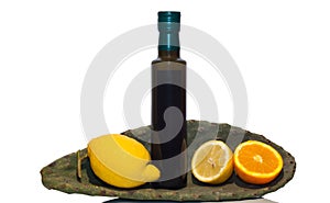 Olive oil and sicilian fruits