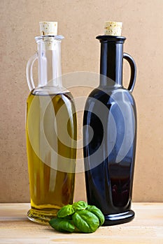 Olive oil and vinegar