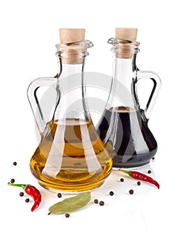 Olive oil and vinegar