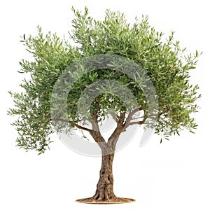 Olive tree isolated on transparent background
