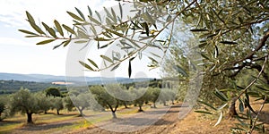 Olive tree orchard