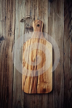 Olive wood chopping board photo