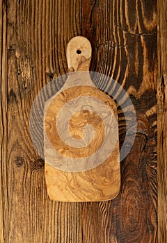 Olive Wood Cutting Board Texture Background