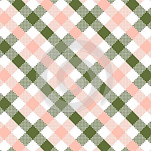 Oliven Green Gingham pattern.