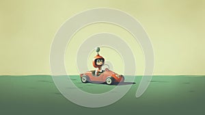 Oliver Jeffers-inspired Go-kart