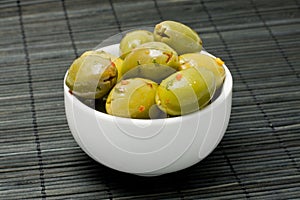 Olives in a bowl photo
