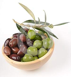 Olives in a bowl