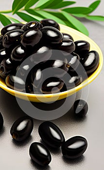 olives in a bowl AI Generated