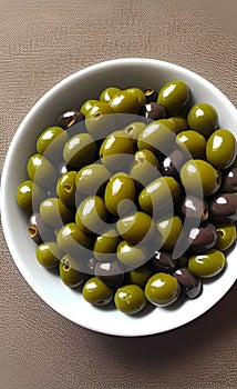 olives in a bowl AI Generated