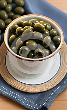 olives in a bowl AI Generated