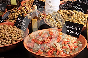 Olives at a french market