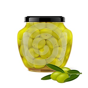 Olives In Jar Composition