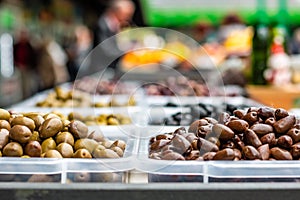 Olives on the marketplace