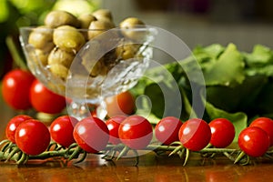 Olives and Tomatoes