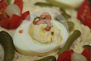 Olivier scrimp salad