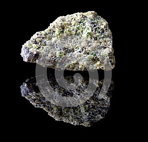 Olivine mineral rock