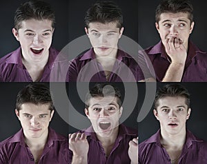 ÃÂ¡ollage of emotions. photo