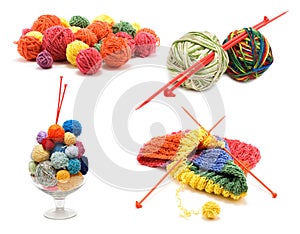 ÃÂ¡ollage varicoloured ball for knitting photo