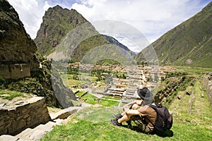 Ollantaytambo, Incan Ruins, Peru photo