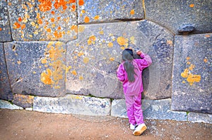 Ollantaytambo, old Inca fortress in the Sacred Valley in the And