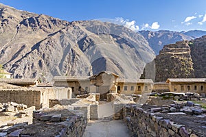 Ollantaytambo Ruins in Sacred Valley of Peru