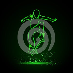 Ollie by skateboarder guy.