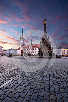 Olomouc, Czech Republic at sunrise.