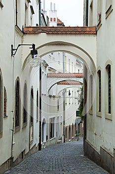 Olomouc Old Town Narrow Street